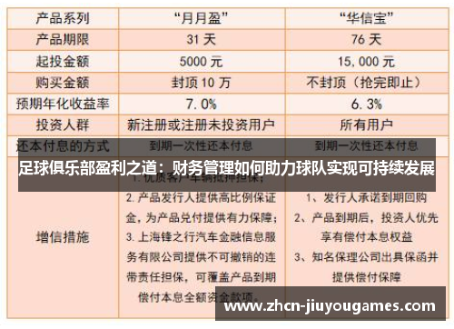 足球俱乐部盈利之道：财务管理如何助力球队实现可持续发展